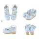 Sheep Puff Vintage Polka Dot Platform Shoes(Reservation/4 Colours/Full Payment Without Shipping)